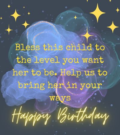 happy birthday prayer for a child