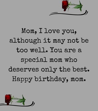 happy birthday quotes for mom