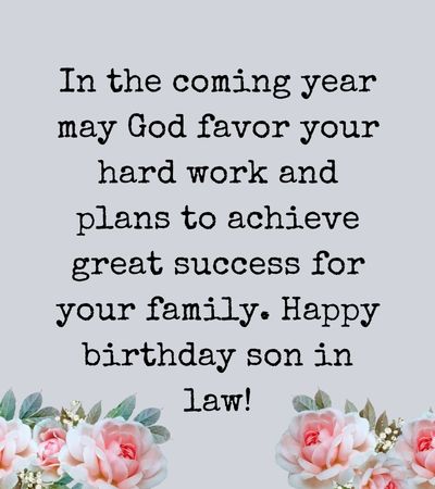 happy birthday son in law religious