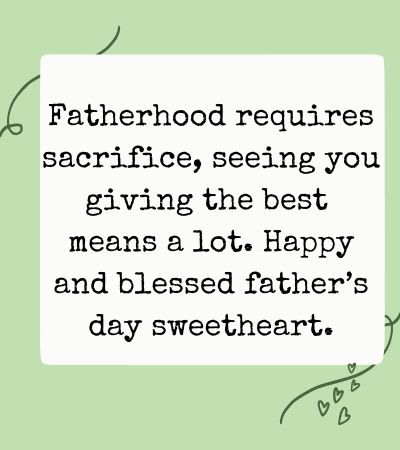 happy first fathers day quotes from wife