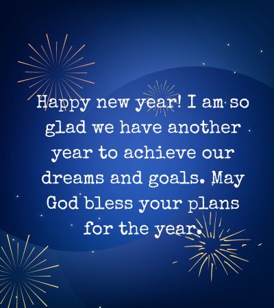 20 Happy New Year Wishes for Christian Friends 2024 - Mzuri Springs