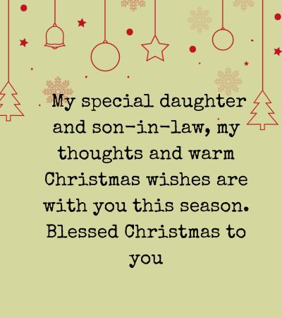 merry christmas daughter and son in-law messages