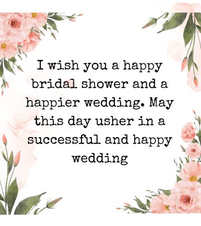 niece bridal shower wishes