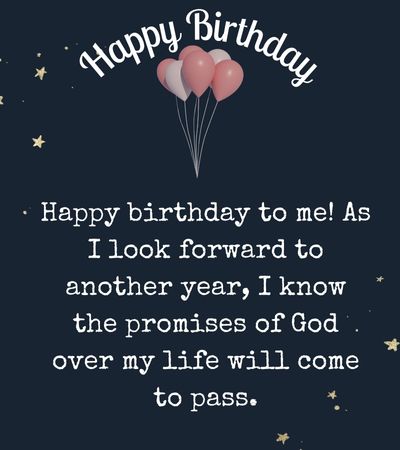 religious birthday wishes for myself
