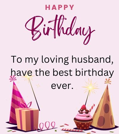short birthday wishes for husband