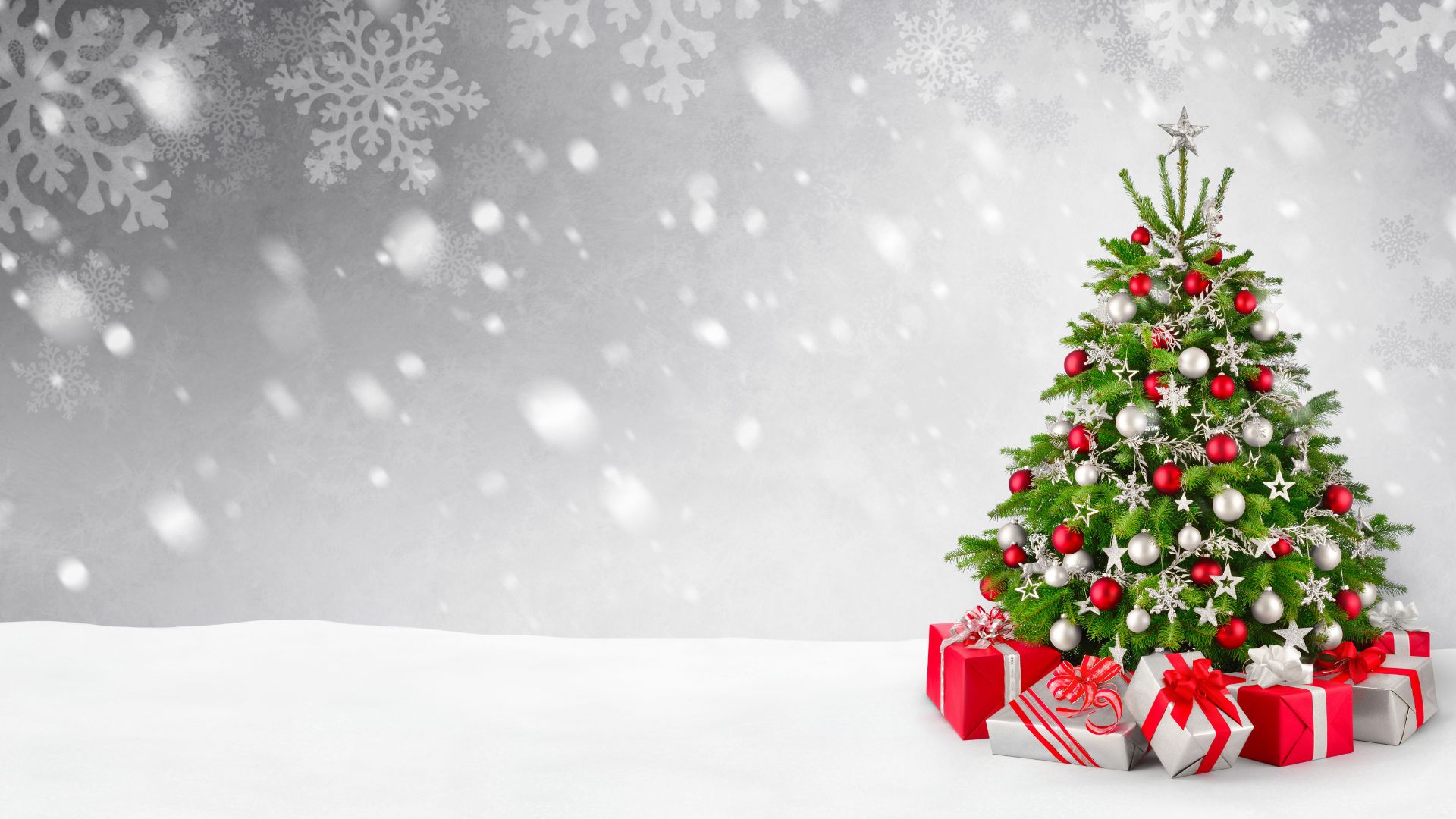 Snowy Christmas Scene