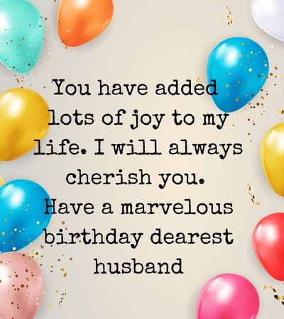 Sweet Happy Birthday Message for Husband - Mzuri Springs