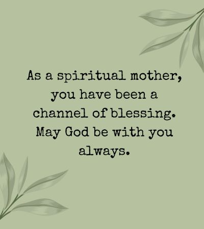 thank you message to my spiritual mother