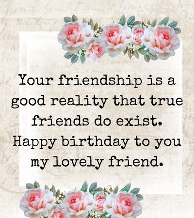 touching birthday message to a best friend short